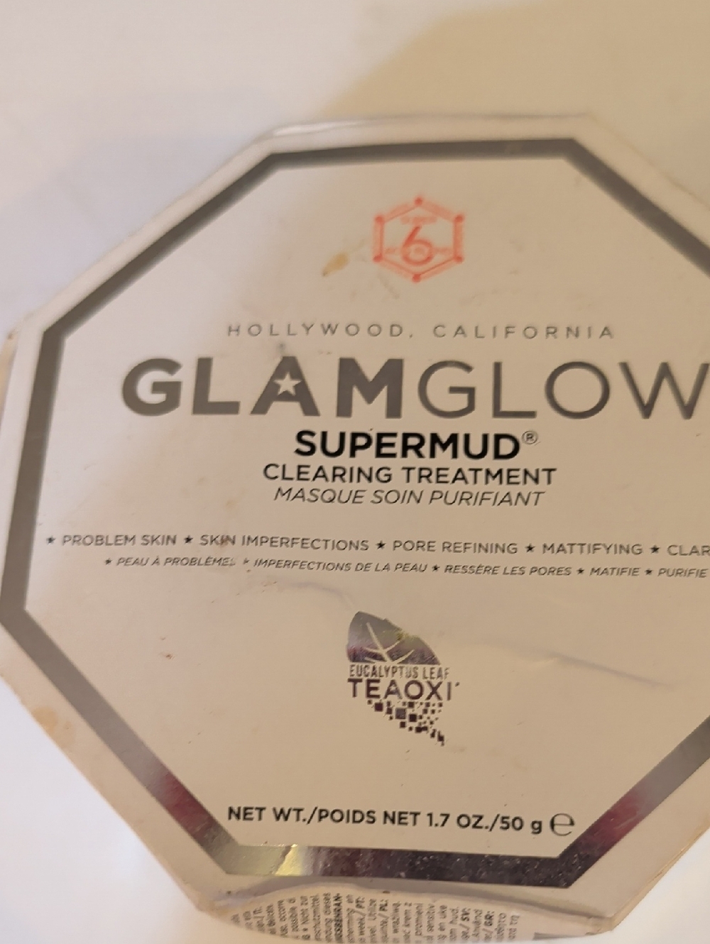 GLAMGLOW SUPERMUD Clearing Treatment - White with Silver Accents